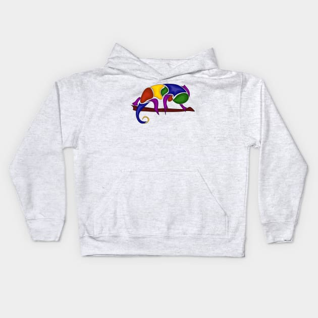 chameleon Kids Hoodie by alekayami